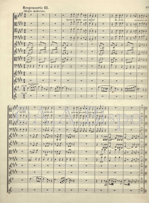 Matinas de Natal do Pe. José Maria Xavier. 1885. Responsorium III. Acervo A.A.Bispo. Copyright